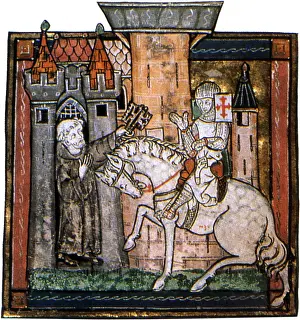 1400: Sir Galahad and Monk 1400
