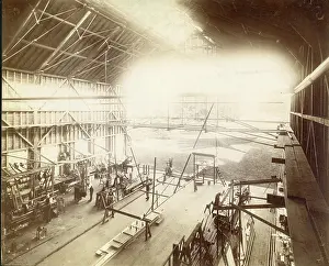 Hiram: Sir Hiram Maxim's workshop at Baldwyn's Park, Kent, 1890
