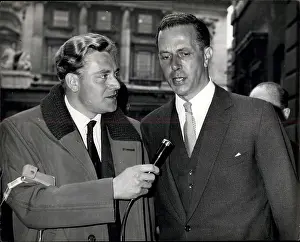 Apparent: Sir Keith Joseph, Housing Minister, with journalist, London