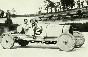 Steering: Sir Malcolm Campbell in first Blue Bird, a Darracq