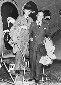 Utahs: Sir Malcolm Campbell and his son Donald arrive