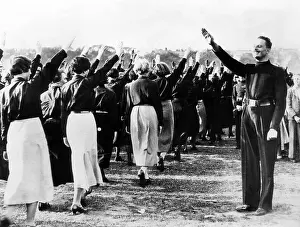 Fromt: Sir Oswald Mosley, leader of the British ?