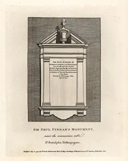 Antiquaries: Sir Paul Pindar's monument in St. Botolph's, Bishopsgate