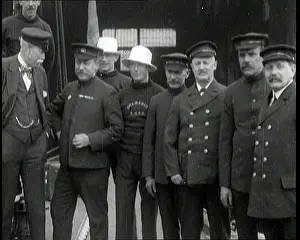 Shamrock: Sir Thomas Lipton Standing With the Crew Of