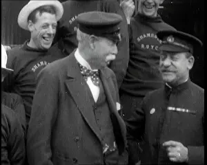 Shamrock: Sir Thomas Lipton Standing With the Crew Of