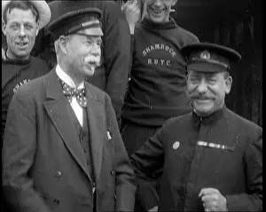Shamrock: Sir Thomas Lipton Standing With the Crew Of