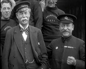 Shamrock: Sir Thomas Lipton Standing With the Crew Of