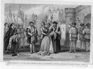Executioner: Sir Thomas More meeting his daughter