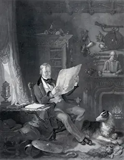 Abbotsford: Sir Walter Scott, Bart. in his study at Abbotsford