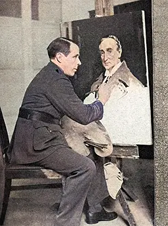 Orpen: Sir William Orpen at work on a portrait