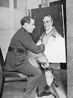 Orpen: Sir William Orpen at work on a portrait