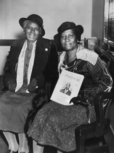Utopian: Sister Grace with a copy of The Spoken Word