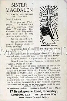 Handbill: SISTER MAGDALEN HANDBILL