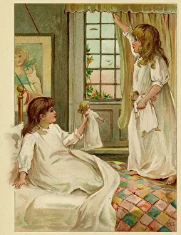 Draws: SISTERS WITH DOLLS