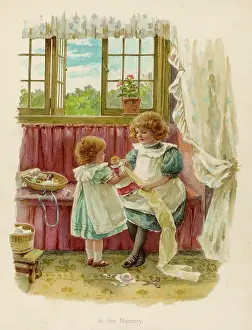 Nurseries: SISTERS IN NURSERY C1890