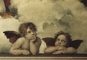 Sistina: The Sistine Madonna, Two Cherubs, by Raphael