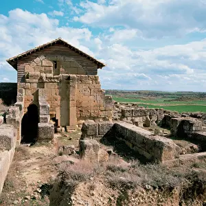 Aragonese: The site of Banales. Thermal baths. Uncastillo. Aragon. Spai