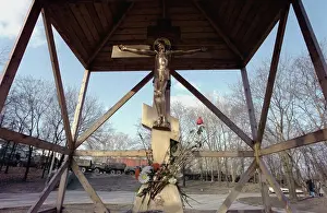 Blown: Site of Christ the Saviour Cathedral's blow up, 1993
