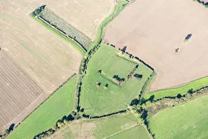 Furrow: Site of St Andrews College - moat earthwork, Acaster Marshes