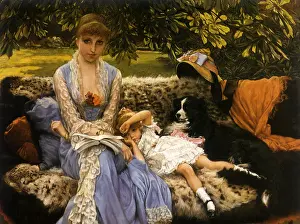 Tissot: Sitting Outdoors, by Tissot