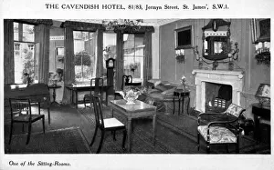 Jermyn: One of the sitting-rooms of the Cavendish Hotel