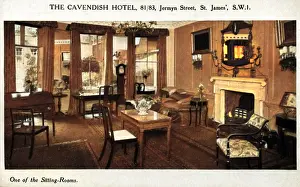 Cavendish: One of the sitting-rooms of the Cavendish Hotel