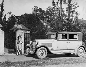 Wiesbaden: A six-cylinder Opel, 1927