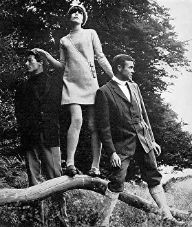 Diagonal: Sixties winter fashions