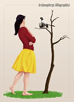Sapiens: The size of an Archaeopteryx perched on a tree branch ?