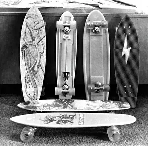 Hugely: Skateboards, become hugely popular in the ?