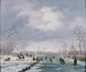 Hendrick: Skaters on a Frozen Canal