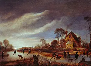 Neer: Skaters in a Moonlit Landscape