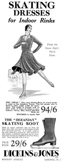 Gored: Skating dress at Dickins and Jones advertisement