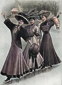 Muffs: Skating fashions, 1908