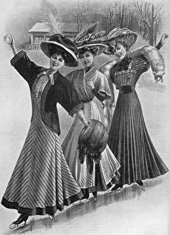 Edwardians: Skating fashions, 1908