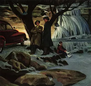 Bingham: Skating on Frozen River