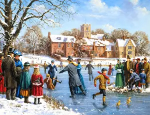 Iceskating: Skating on the River