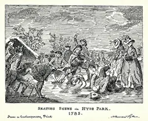 1785: Skating Scene in Hyde Park, 1785