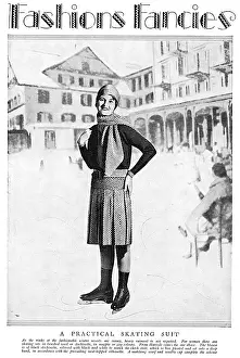 Rinks: Skating suit from Harrods, 1929
