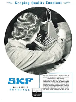 Skefco: Skefco SKF Bearings 1948 Advert