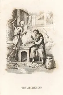 J. Andrews: The skeleton of Death and the alchemist