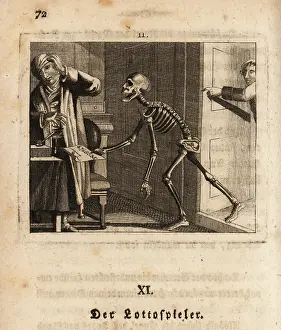 Gambler: The skeleton of Death brings a lottery number