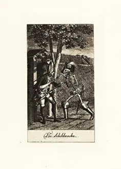 Rapier: The skeleton of Death comes for a guard