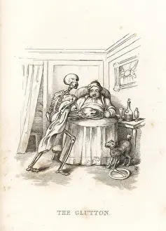 J. Andrews: The skeleton of Death and the glutton