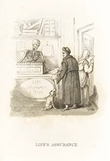 J. Andrews: The skeleton of Death at the insurance office
