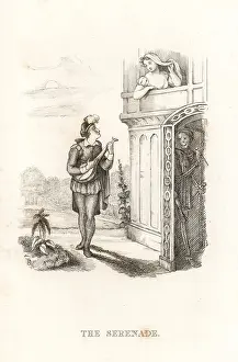J. Andrews: The skeleton of Death and a minstrel
