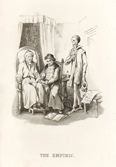 J. Andrews: The skeleton of Death and the quack doctor