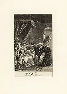 Ruff Collar: Two skeletons of Death come for a queen on her throne