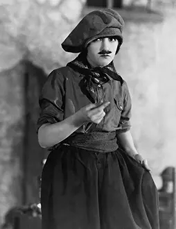Skeptic: Skeptical woman in mans clothes
