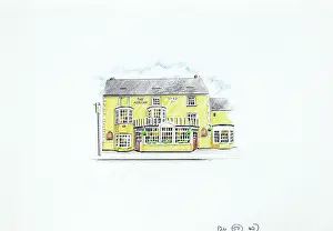 Molesey: Sketch of Albion PH, East Molesey, Surrey